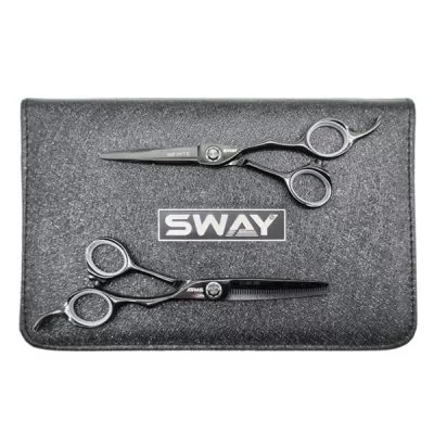 SWAY набор ножниц прямые и филоровочные в чехле INFINITE 113. Длина 5.50" на www.solingercity.com