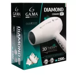 Фото GA.MA. фен Diamond Ceramic-Ionic 3D Therapy 2300 Вт білий - 4
