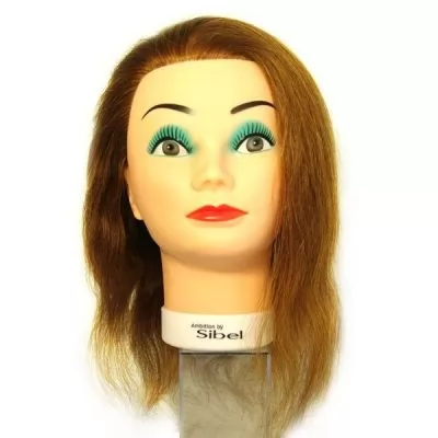 Фотографії Навчальна голова - манекен SIBEL Hairdressing Training Head FINE IMPLANT 40 см