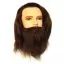 Навчальна голова чоловіча з бородою SIBEL Hairdressing Training Head Karl 35 см