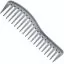 Расческа - гребень TRIUMPH Hair Comb Wave Silver 180 mm