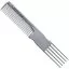 Расческа для причесок TRIUMPH Fork Plastic Comb Silver 200 mm
