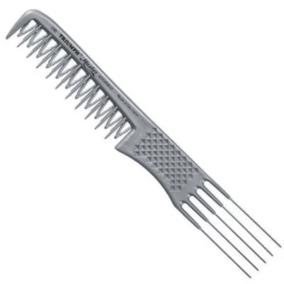 Сервісне обслуговування Гребінець для зачісок TRIUMPH Fork Bouffant Comb Silver 205 mm
