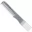 Гребінець для зачісок TRIUMPH Fork Bouffant Comb Silver 205 mm